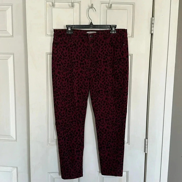Social Standard by Sanctuary Leopard Skinny Jeans Size 14 - Picture 1 of 5